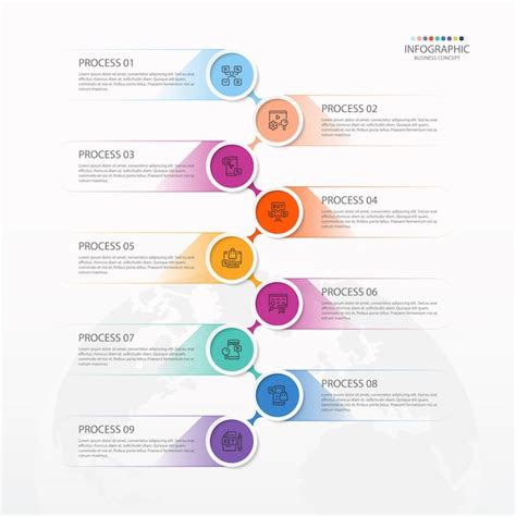 Premium Vector Process Infographic With Steps Process Or Options