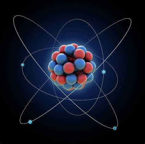 Atom Artwork Digital Art By Science Photo Library Andrzej Wojcicki