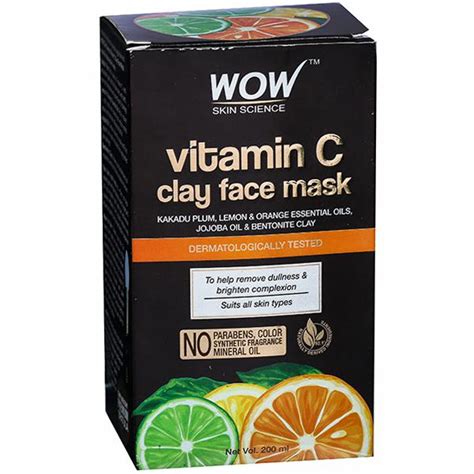 Buy Wow Skin Science Vitamin C Clay Face Mask 200 Ml Online At Best