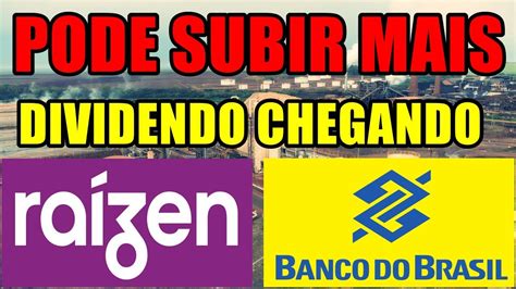 RAIZ4 RAÍZEN VAI SUBIR MAIS E BANCO DO BRASIL DIVIDENDOS CHEGANDO