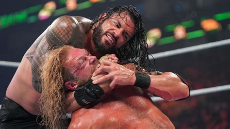 Roman Reigns Vs Edge Universal Championship Match Photos WWE