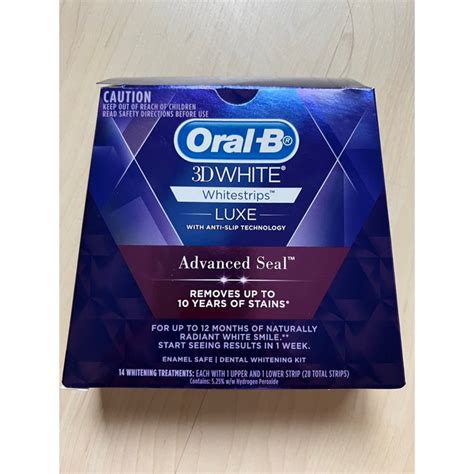 Oral B D White Luxe Advanced Seal Whitestrips