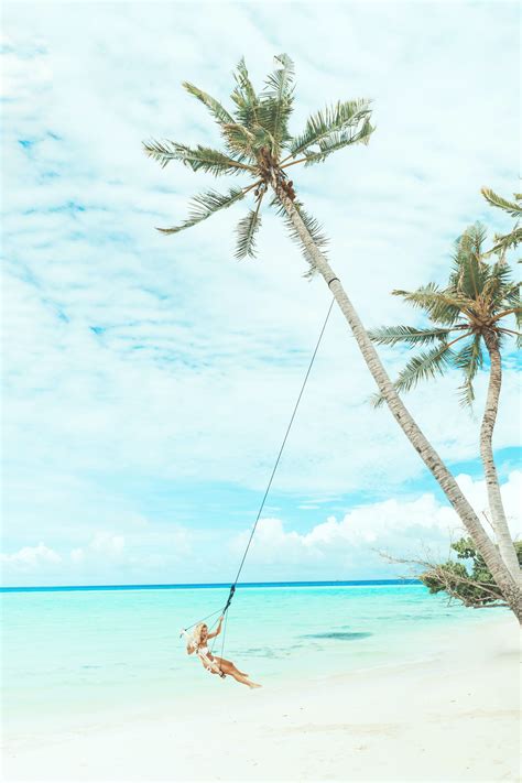 Swing On The Beach Wallpapers Wallpaper Cave