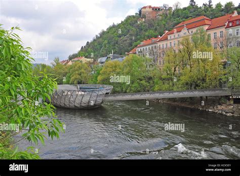 Modern Architecture Of Graz City Center Austria Stock Photo Alamy