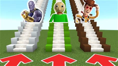 DO NOT CHOOSE THE WRONG STAIRS BALDI BASICS EVIL WOODY THANOS IN