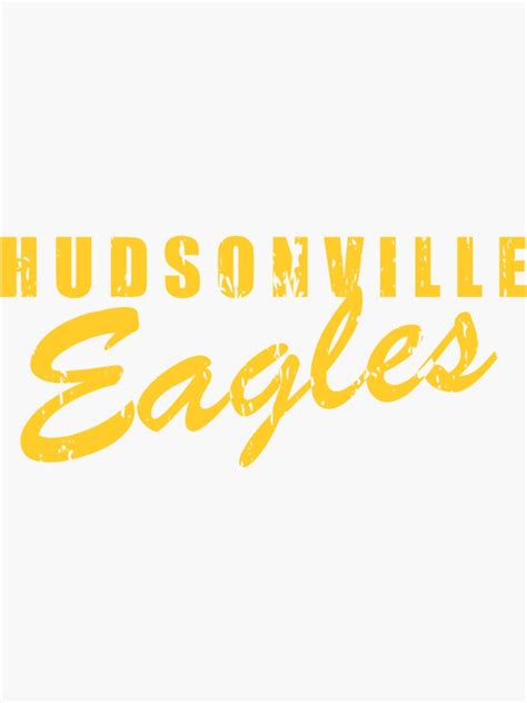 Hudsonville Eagles Apparel Show You School Spirit Sticker For Sale By