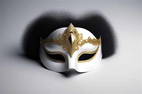 Premium Ai Image Masquerade Mask On White Background