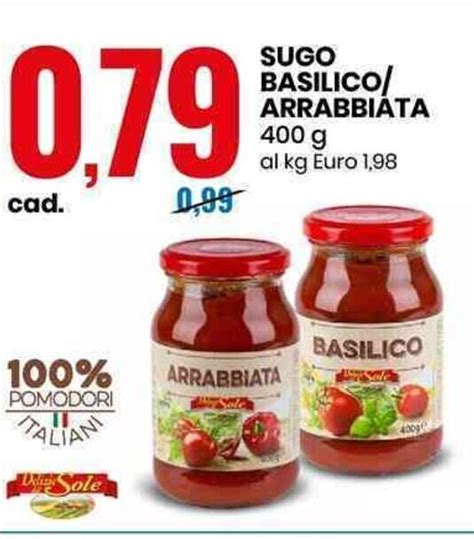 Sugo Basilico Arrabbiata 400g Offerta Di Eurospin