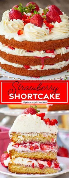 Easy Strawberry Shortcake Cake Recipe Video Tatyanas Everyday Food