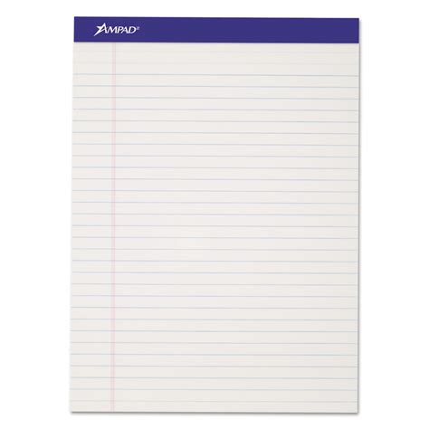 Ampad Perforated Writing Pad X White Sheets Dozen