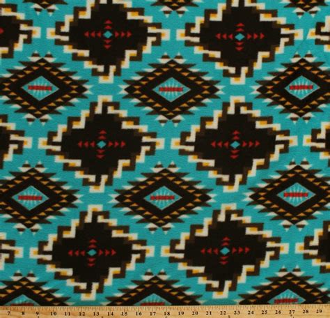 Fleece Spirit Link Southwestern Native American Diamonds Pattern