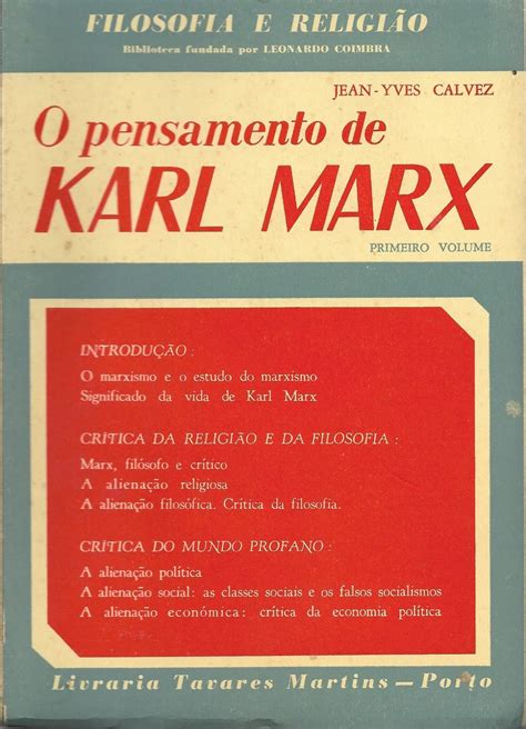 Livraria Alfarrabista Canto Iii O Pensamento De Karl Marx