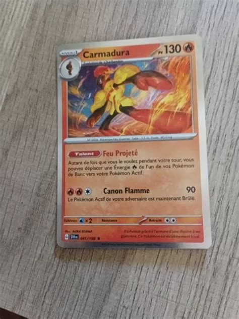 Carte Pokemon Ecarlate Et Violet Carmadura Pv Eur