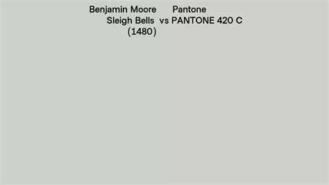 Benjamin Moore Sleigh Bells Vs Pantone C Side By Side Comparison