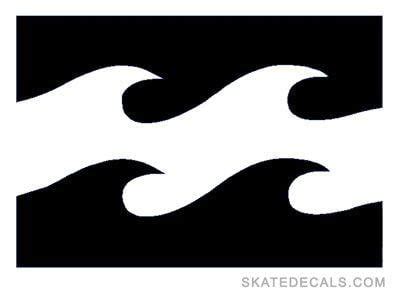 Black and White Wave Logo - LogoDix