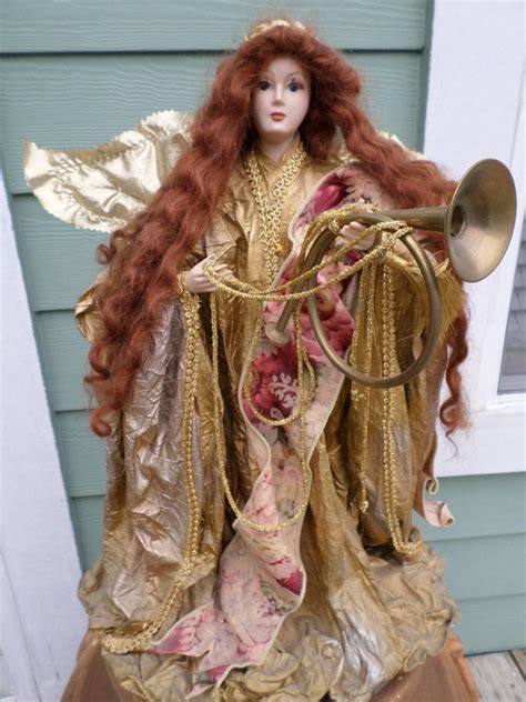 Vintage Large Paper Mache Angel 19 X 14 Porcelain Etsy