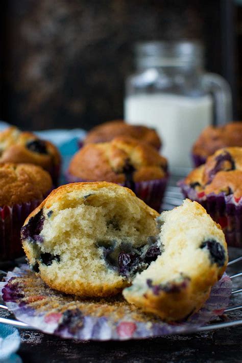 Greek Yogurt Blueberry Muffins Low Sugar Recipe Scrummy Lane