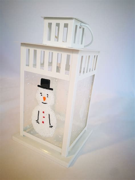 Lantern Snowman Etsy