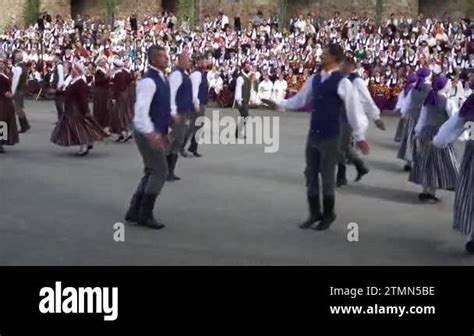 Traditional Folk Dances During The Xxvii Nationwide Latvian Song And