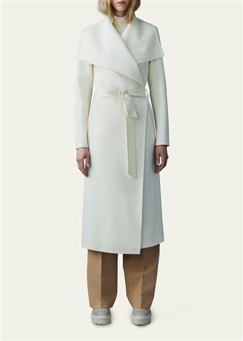 Mackage Mai Wool Belted Wrap Coat Bergdorf Goodman