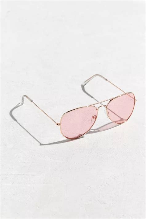 Pink Top Gun Aviator Sunglasses | Urban Outfitters