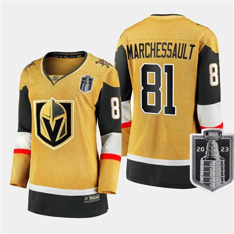 Vegas Golden Knights Jonathan Marchessault 81 Gold 2023 Stanley Cup