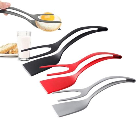 3 Pack Egg Flipper Spatula 2 In 1 Grip And Flip Spatula