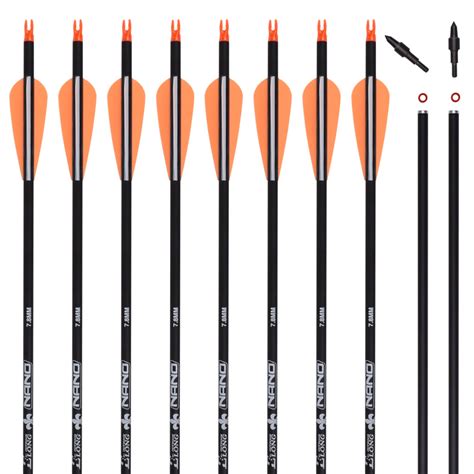 Youth Archery Carbon Arrows for Compound & Recurve & Traditional Bow