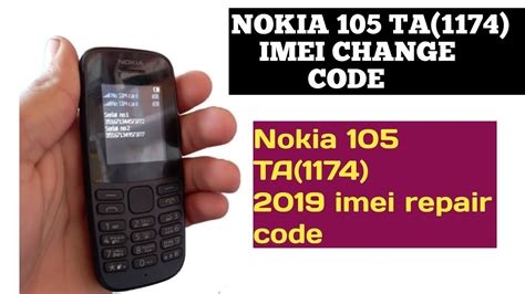 Nokia 105 2019 Ta 1174 Imei Change Codenokia 105 2019 Imei Repair