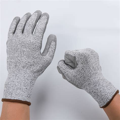 G Hppe Cut Resistance Pu Coated Working Gloves China Anti Cut Glove