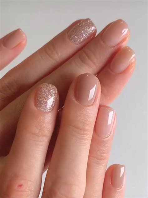 50 Korean Inspired Nude Nail Designs For A Chic Look Gel Nails Nail