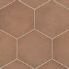 Bedrosians Makoto Hexagon In X In Matte Umi Terracotta