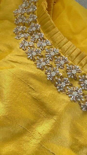 Pin By Pasupathy A On Art Work Embroidery Neck Designs Blouse Hand