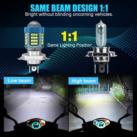 360 Luz De LED Para Mini Lâmpada De Condução De Motocicleta T19 P15D