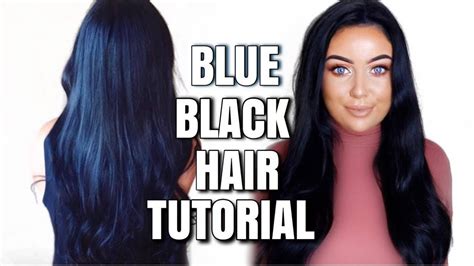 Dying My Hair Blue Black Schwarzkopf Cosmic Blue Updated Youtube