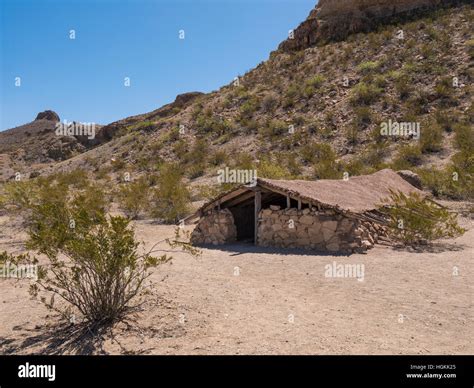 Lunas Jacal Old Maverick Road Big Bend National Park Texas Stock