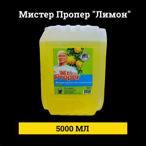 Мистер Пропер для полов "Лимон" 5 л купить на OZON по низкой цене ...