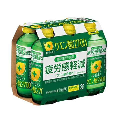 【アウトレット送料無料】 機能性表示食品 キレートレモン クエン酸2700 155ml×6本 ポッカサッポロ Karatsu