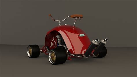 3d Model Gokart Tricycle Vr Ar Low Poly Cgtrader