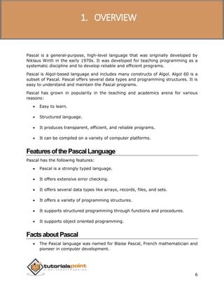 pascal tutorial