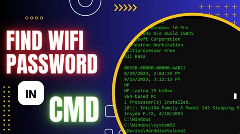 How To Find Wifi Password In Windows Using Cmd Cmd Wifi Password