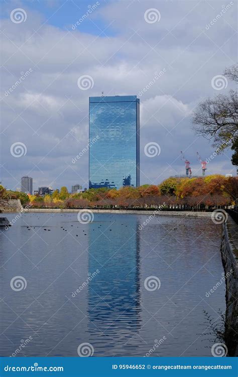 The Modern Building In Osakajapan Stock Photo Image Of Water