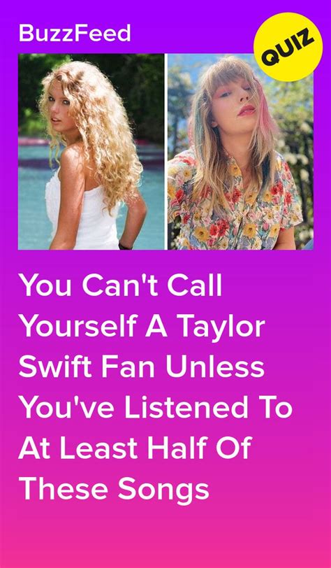 Taylor Swift Quiz 2021 We Know Your Age Based On Your Opinions