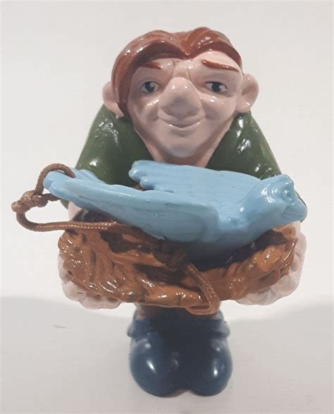 Disney Hunchback Of Notre Dame Quasimodo Holding Nest With Blue Bird