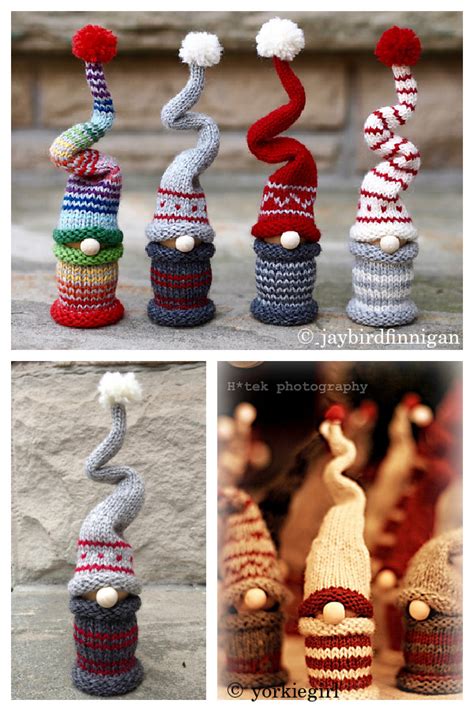 Christmas Gnomes Free Knitting Pattern