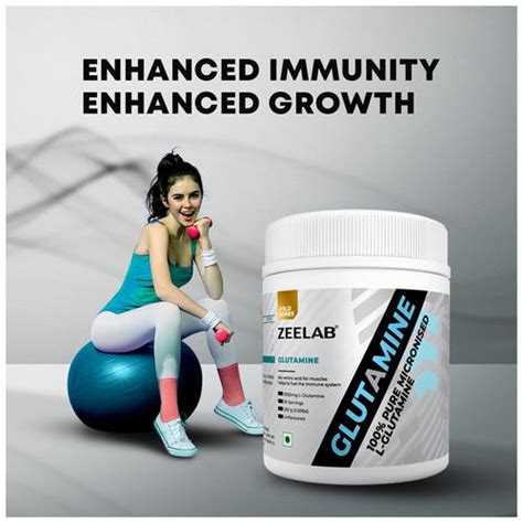 Buy Zeelab Pure Micronised Glutamine For Muscle Growth