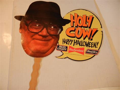 1992 Harry Caray Holy Cow Hallloween Mask From Budweiser Beer