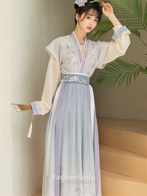 Chinese Ancient Costume Tang Dynasty Clothing Blue Hanfu Fashion Hanfu