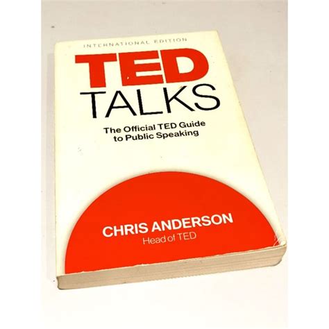 TED TALKS The Official TED Guide To Public Speaking Book By Chris