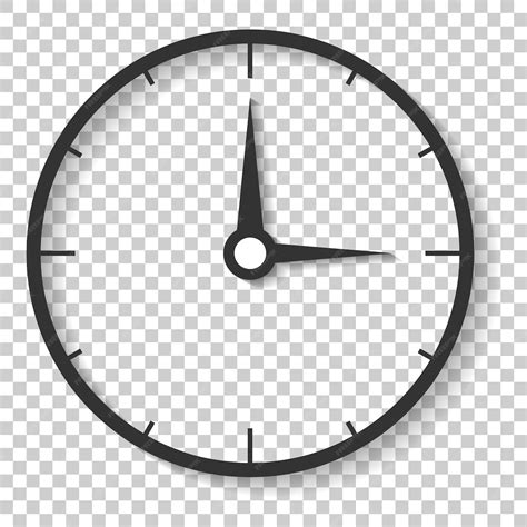 Premium Vector Clock Countdown Icon In Flat Style Time Chronometer